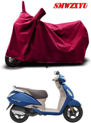 smwzxyu Waterproof Two Wheeler Cover for TVS(Jupiter 125, Maroon)