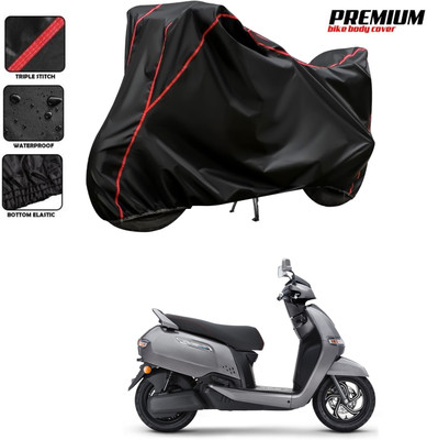 PAGORA Waterproof Two Wheeler Cover for TVS(iQube Electric, Black)