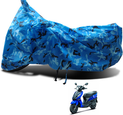 Euro Care Waterproof Two Wheeler Cover for Suzuki(Let's, Blue)