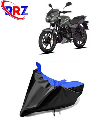 RRZ Waterproof Two Wheeler Cover for Bajaj(Pulsar 135 LS DTS-i, Black, Blue)