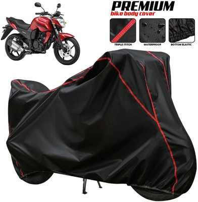AutoGalaxy Waterproof Two Wheeler Cover for Yamaha(FZ, Black, Red, Multicolor)