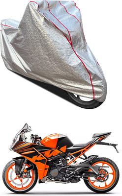 GOSHIV-car and bike accessories Two Wheeler Cover for KTM(RC 200 BS6, Silver)