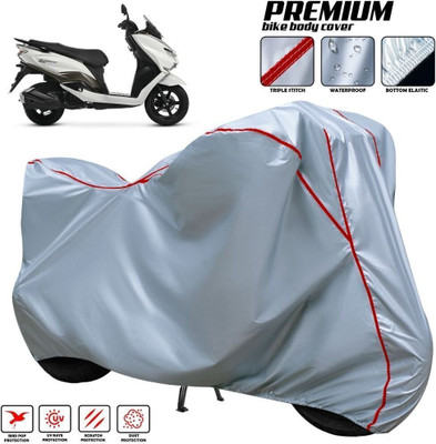 xodi Waterproof Two Wheeler Cover for Suzuki(Burgman Street 125, Silver, Red, Multicolor)