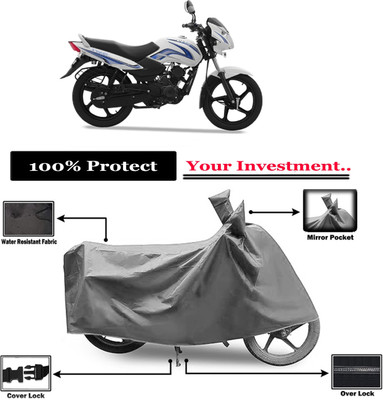 Amexride Two Wheeler Cover for TVS(Sport KS BS6, Grey)