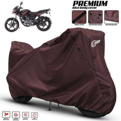 xodi Waterproof Two Wheeler Cover for Bajaj(Pulsar 135 BS6, Maroon, Black)