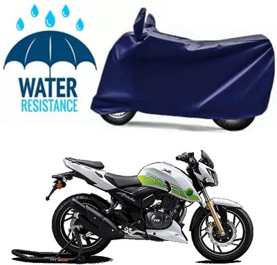 Furious3D Two Wheeler Cover for TVS(Apache RTR 200 Fi E100, Blue)