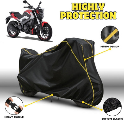 OliverX Waterproof Two Wheeler Cover for Bajaj(Dominar 250, Black, Yellow)