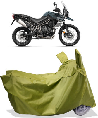 Amexride Two Wheeler Cover for Triumph(Tiger 800, Maroon)