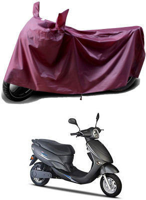 THE REAL ARV Waterproof Two Wheeler Cover for Avon(E Star BS6, Maroon)