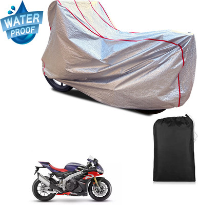 PAGORA Waterproof Two Wheeler Cover for Aprilia(RSV4, Silver)