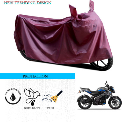 ANTHUB Waterproof Two Wheeler Cover for Bajaj(Pulsar 200NS FI, Maroon)