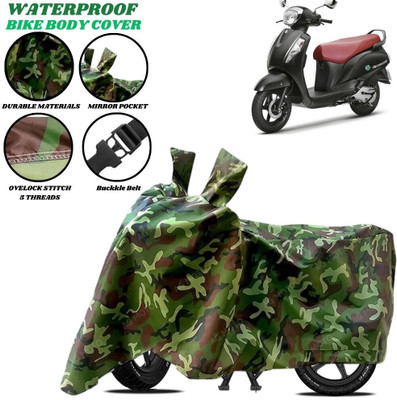 SRP PRODUCT Waterproof Two Wheeler Cover for Suzuki(New Access 125, Green)