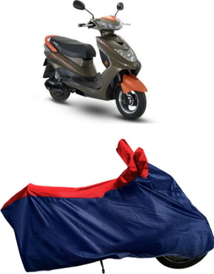 rakku Waterproof Two Wheeler Cover for Okinawa(Ridge Plus, Blue, Red)
