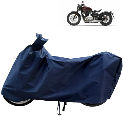 Horseyaart Waterproof Two Wheeler Cover for Triumph(Bonneville Bobber BS6, Blue)