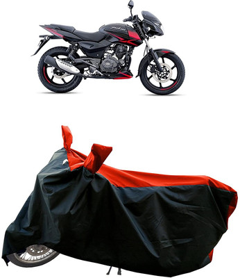 KEDIT Two Wheeler Cover for Bajaj(Pulsar 150 DTS-i, Red, Black)