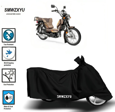 smwzxyu Waterproof Two Wheeler Cover for TVS(Black)