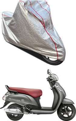 AutoGalaxy Waterproof Two Wheeler Cover for Suzuki(Access SE, Silver)