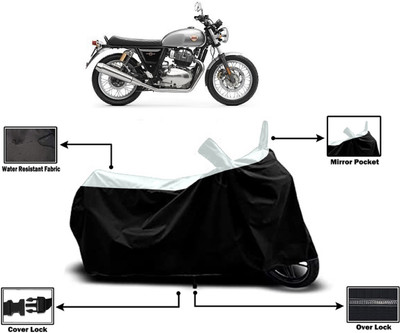 Amexride Two Wheeler Cover for Royal Enfield(Interceptor 650, White)
