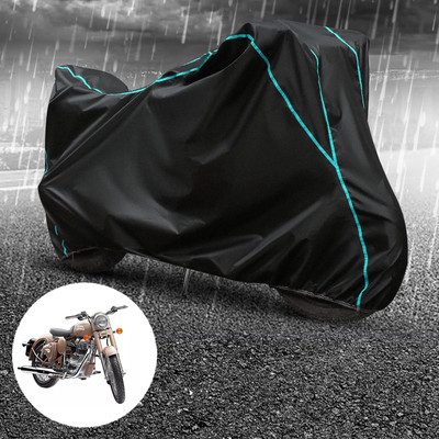 CODOKI Waterproof Two Wheeler Cover for Royal Enfield(Classic Desert Storm, Black)