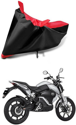 AutoGalaxy Waterproof Two Wheeler Cover for Revolt(RV Cafe Racer, Red, Black)