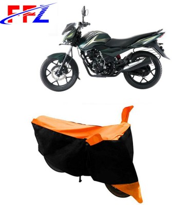 FFZ Waterproof Two Wheeler Cover for Bajaj(Discover 150 s, Black, Orange)