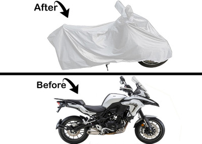 Archistylo Waterproof Two Wheeler Cover for Benelli(TNT 300, Silver)