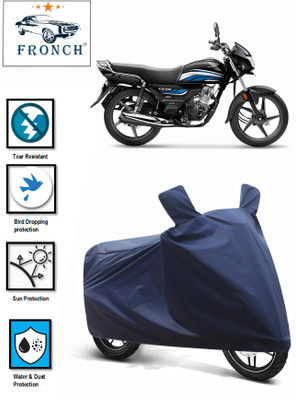 FRONCH Waterproof Two Wheeler Cover for Honda(CD 110 Dream, Blue)