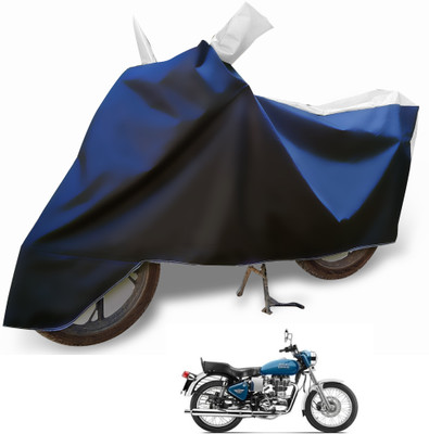 Euro Care Waterproof Two Wheeler Cover for Royal Enfield(Electra, Silver)