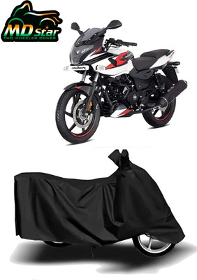 Mdstar Waterproof Two Wheeler Cover for Bajaj(Pulsar 220F, Black)