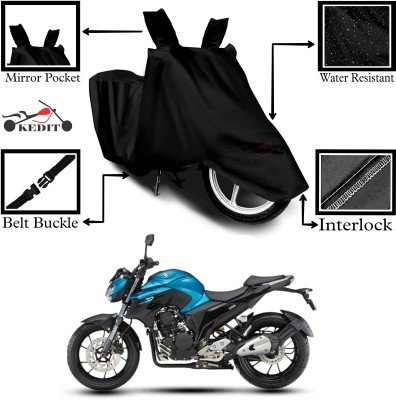 KEDIT Two Wheeler Cover for Universal For Bike(FZ FI, Black)