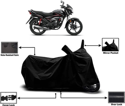 AASHTIK MART Two Wheeler Cover for Honda(CB Shine, Black)