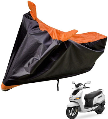 Auto Hub Two Wheeler Cover for TVS(iQube, Orange)