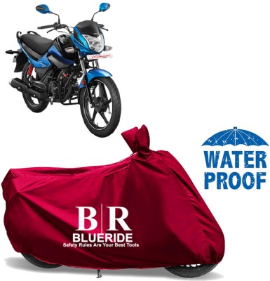 BLUERIDE Two Wheeler Cover for Hero(Splendor I Smart, Maroon)