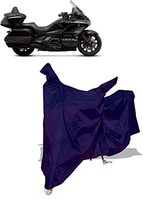 Amexride Two Wheeler Cover for Honda(Gold Wing, Blue)
