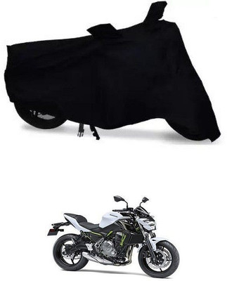 DeepShakshi AUTOMOTIVE Waterproof Two Wheeler Cover for Kawasaki(Z650, Black)