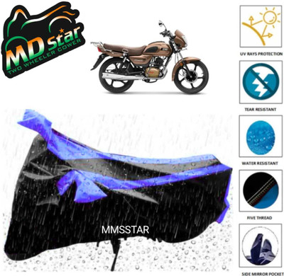 Mdstar Waterproof Two Wheeler Cover for Honda(Avenger 220 DTS-i, Blue)