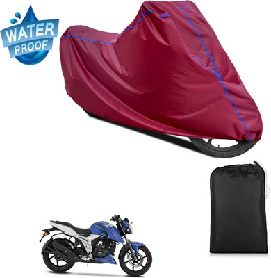 PAGORA Waterproof Two Wheeler Cover for TVS(Apache RTR 160 4V, Maroon)