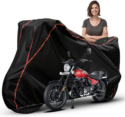 Car Styling Waterproof Two Wheeler Cover for Bajaj(Avenger Street 160, Black, Red, Multicolor)