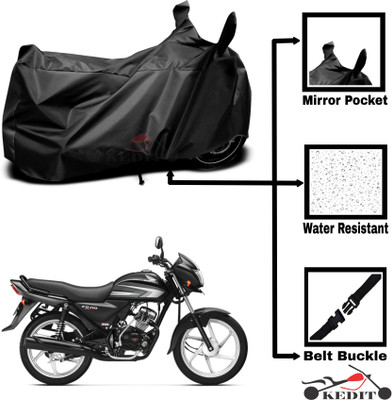 KEDIT Two Wheeler Cover for Honda(CD 110 Dream, Black)