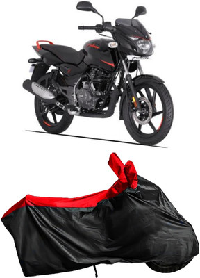 Autofly Waterproof Two Wheeler Cover for Bajaj(Pulsar 125, Red, Black)
