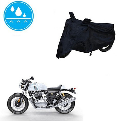 Mdstar Waterproof Two Wheeler Cover for Royal Enfield(Continental GT, Black)