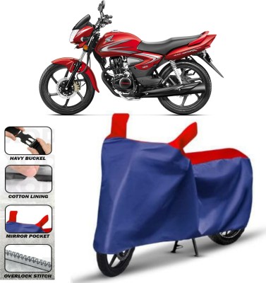 WMIZEXA Two Wheeler Cover for Universal For Bike(CB Shine SP, Red)