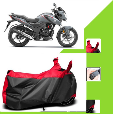 WMIZEXA Two Wheeler Cover for Honda(SP125, Black, Red)
