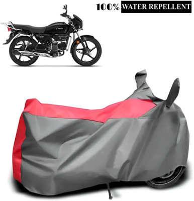 Autowish Waterproof Two Wheeler Cover for Hero(Splendor, Grey, Red)