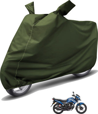 Auto Hub Waterproof Two Wheeler Cover for Honda(CB Shine SP, Green)
