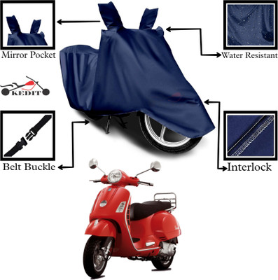 KEDIT Two Wheeler Cover for Vespa(SXL 125 BS6, Blue)