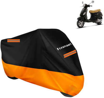 Horseyaart Waterproof Two Wheeler Cover for Vespa(Vespa LX 125, Orange)