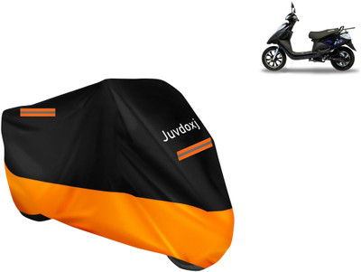 Juvdoxj Waterproof Two Wheeler Cover for Ampere(V 48, Orange)