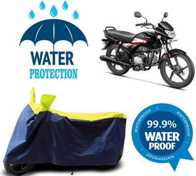 RTS COLLECTIONS Waterproof Two Wheeler Cover for Hero(HF, Multicolor)