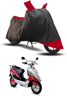 KEDIT Two Wheeler Cover for Hero(Electric Maxi, Red, Black)